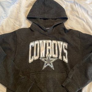 Dallas Cowboys Boys Sweatshirt-Hoody gray Sz 8/10